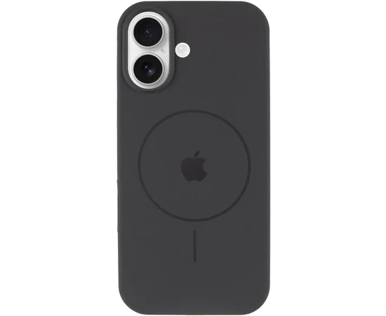 Чехол Silicone Case Full Protective (AA) V2 with MagSafe для Apple iPhone 17 (6.3") Серый / Dark Gray