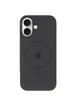 Чехол Silicone Case Full Protective (AA) V2 with MagSafe для Apple iPhone 17 (6.3") Серый / Dark Gray