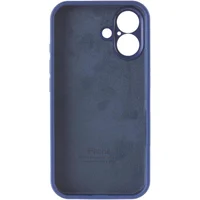 Чехол Silicone Case Full Camera Protective (AA) для Apple iPhone 17 (6.3") Синий / Deep navy
