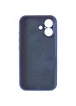 Чехол Silicone Case Full Camera Protective (AA) для Apple iPhone 17 (6.3") Синий / Deep navy