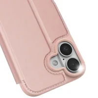 Чехол-книжка Dux Ducis с карманом для визиток для Apple iPhone 17 (6.3") Rose Gold