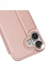 Чохол-книжка Dux Ducis з кишенею для візиток для Apple iPhone 17 (6.3") Rose Gold