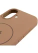Чехол Silicone Case Full Protective (AA) V2 with MagSafe для Apple iPhone 17 (6.3") Бежевый / Desert Gold