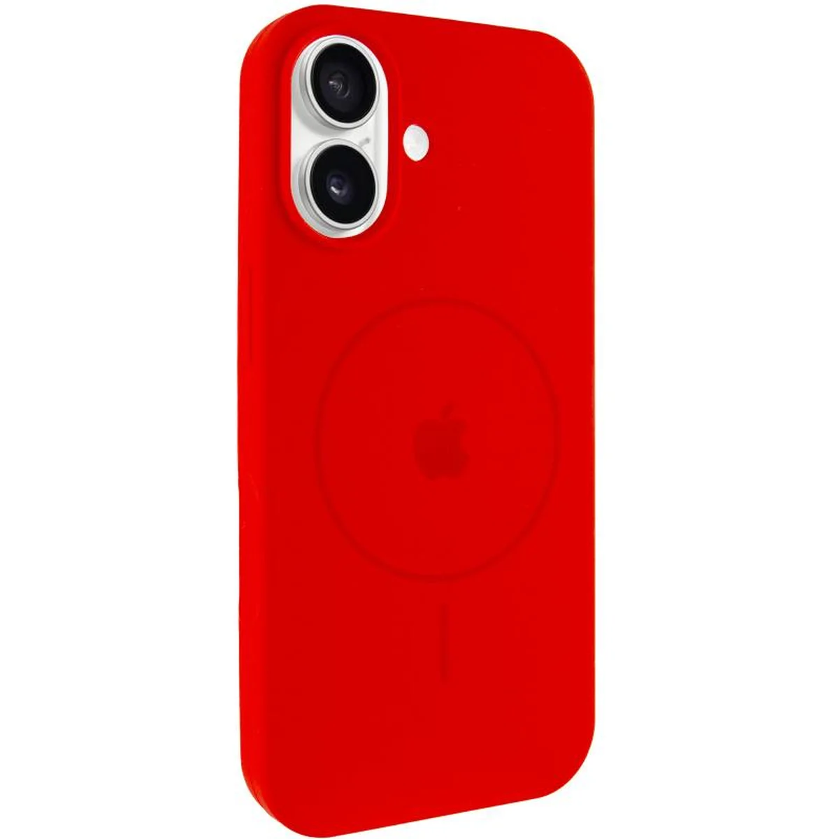 Чехол Silicone Case Full Protective (AA) V2 with MagSafe для Apple iPhone 17 (6.3") Красный / Red