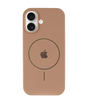 Чехол Silicone Case Full Protective (AA) V2 with MagSafe для Apple iPhone 17 (6.3") Бежевый / Desert Gold Чехол Silicone Case Full Protective (AA) V2 with MagSafe для Apple iPhone 17 (6.3") Бежевый / Desert Gold