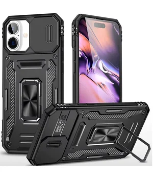Удароміцний чохол Camshield Army Ring для Apple iPhone 17 (6.3") Чорний / Black