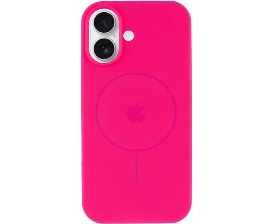 Чехол Silicone Case Full Protective (AA) V2 with MagSafe для Apple iPhone 17 (6.3") Розовый / Barbie pink