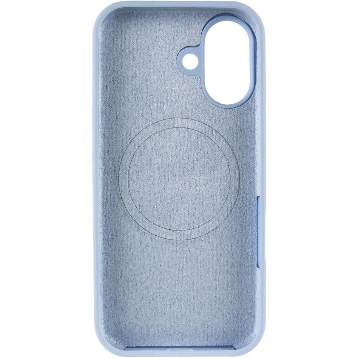 Чохол Silicone Case Full Protective (AA) V2 with MagSafe для Apple iPhone 17 (6.3") Синій / Lilac Blue