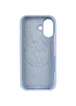 Чехол Silicone Case Full Protective (AA) V2 with MagSafe для Apple iPhone 17 (6.3") Голубой / Lilac Blue