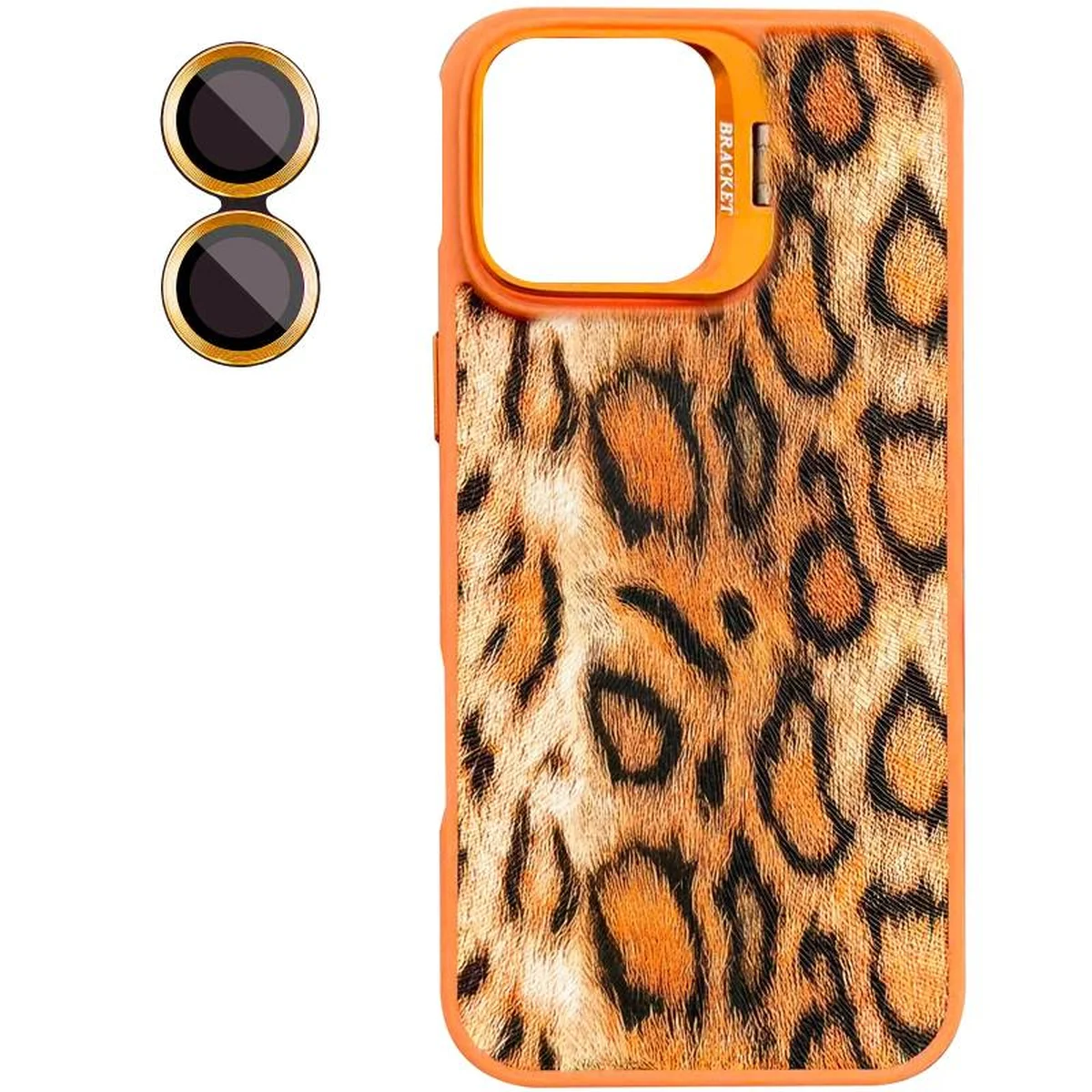Чехол TPU+PC Wild Leopard with MagSafe and Lens для Apple iPhone 17 (6.3") Orange