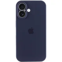 Чехол Silicone Case Full Camera Protective (AA) для Apple iPhone 17 (6.3") Темно-синий / Midnight blue