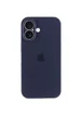 Чехол Silicone Case Full Camera Protective (AA) для Apple iPhone 17 (6.3") Темно-синий / Midnight blue