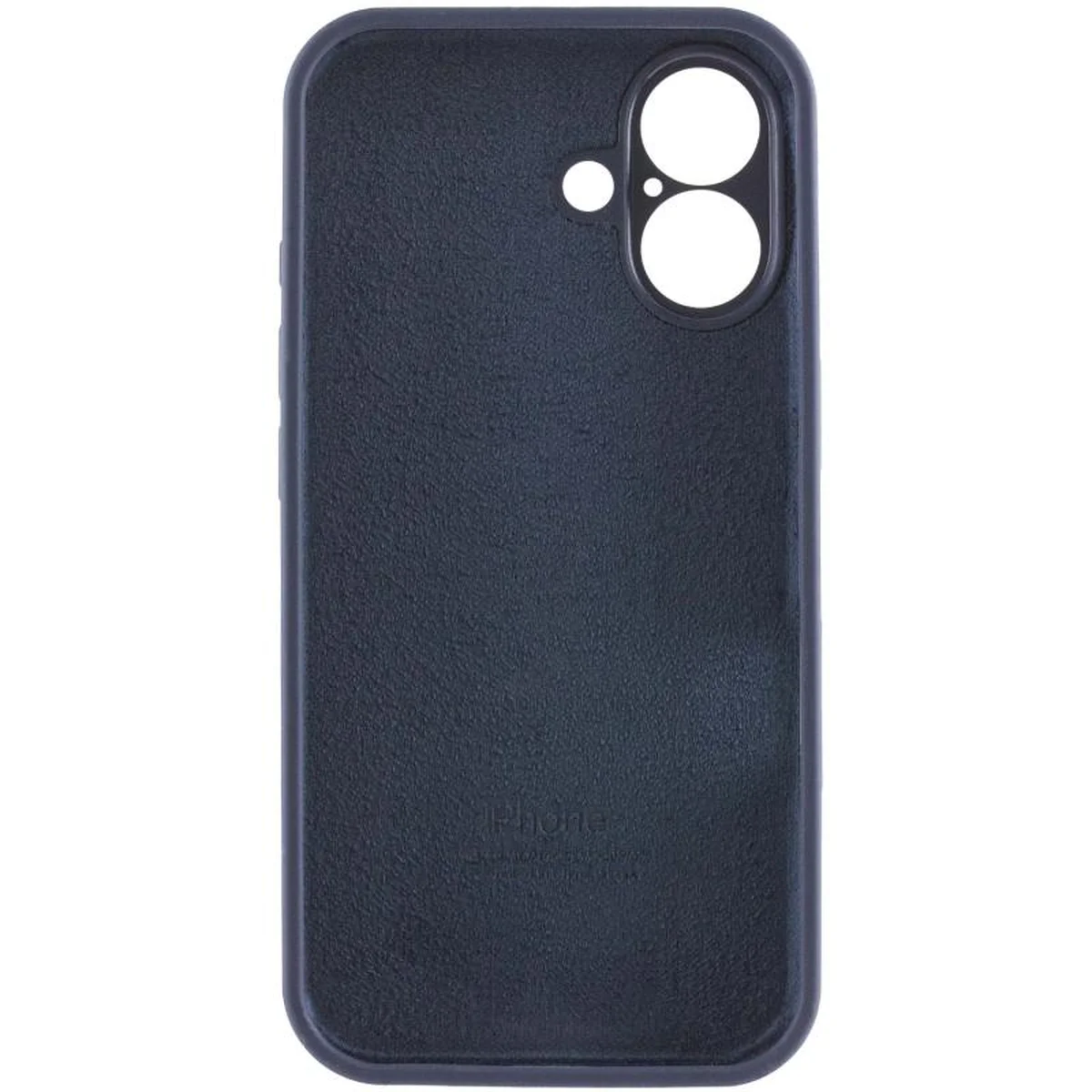 Чехол Silicone Case Full Camera Protective (AA) для Apple iPhone 17 (6.3") Темно-синий / Midnight blue
