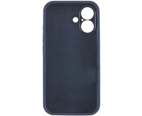 Чехол Silicone Case Full Camera Protective (AA) для Apple iPhone 17 (6.3") Темно-синий / Midnight blue