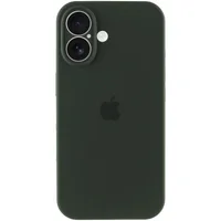 Чехол Silicone Case Full Camera Protective (AA) для Apple iPhone 17 (6.3") Зеленый / Cyprus Green