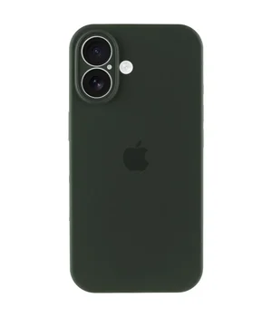 Чехол Silicone Case Full Camera Protective (AA) для Apple iPhone 17 (6.3") Зеленый / Cyprus Green