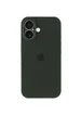 Чехол Silicone Case Full Camera Protective (AA) для Apple iPhone 17 (6.3") Зеленый / Cyprus Green