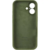 Чехол Silicone Case Full Camera Protective (AA) для Apple iPhone 17 (6.3") Зеленый / Dark Olive