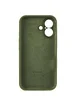 Чехол Silicone Case Full Camera Protective (AA) для Apple iPhone 17 (6.3") Зеленый / Dark Olive