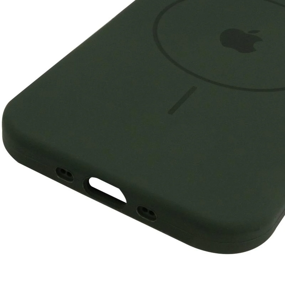 Чохол Silicone Case Full Protective (AA) V2 with MagSafe для Apple iPhone 17 (6.3") Зелений / Cyprus Green