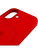 Чехол Silicone Case Full Protective (AA) V2 with MagSafe для Apple iPhone 17 (6.3") Красный / Red