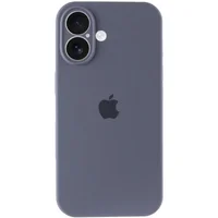 Чехол Silicone Case Full Camera Protective (AA) для Apple iPhone 17 (6.3") Серый / Lavender Gray