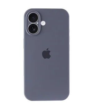 Чехол Silicone Case Full Camera Protective (AA) для Apple iPhone 17 (6.3") Серый / Lavender Gray