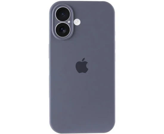 Чехол Silicone Case Full Camera Protective (AA) для Apple iPhone 17 (6.3") Серый / Lavender Gray