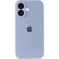 Чехол Silicone Case Full Camera Protective (AA) для Apple iPhone 17 (6.3") Голубой / Lilac Blue