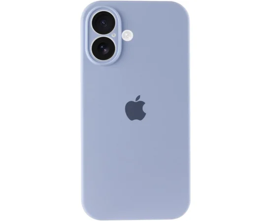 Чехол Silicone Case Full Camera Protective (AA) для Apple iPhone 17 (6.3") Голубой / Lilac Blue