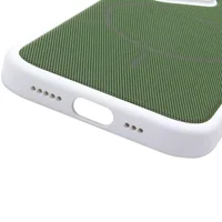 Чехол PC TechWoven Hybrid with MagSafe для Apple iPhone 17 (6.3") White / Green