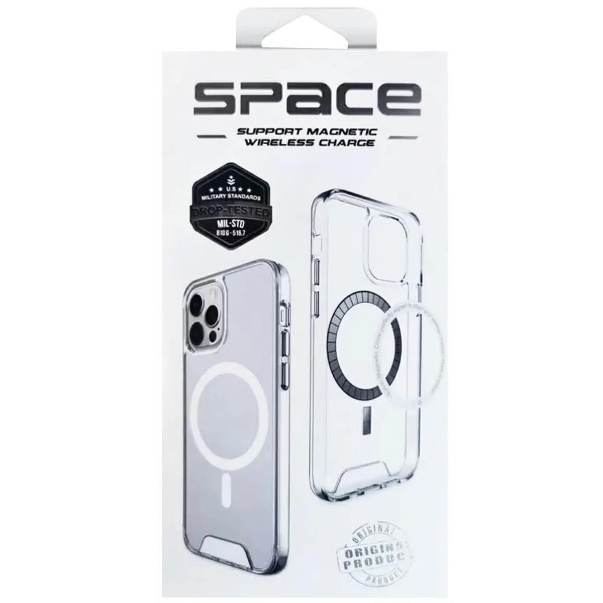 Чехол TPU Space Case with MagSafe для Apple iPhone 17 (6.3") Прозрачный