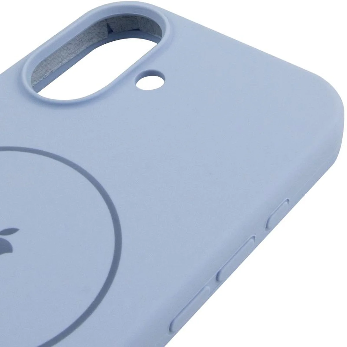Чохол Silicone Case Full Protective (AA) V2 with MagSafe для Apple iPhone 17 (6.3") Синій / Lilac Blue