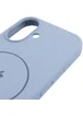 Чехол Silicone Case Full Protective (AA) V2 with MagSafe для Apple iPhone 17 (6.3") Голубой / Lilac Blue