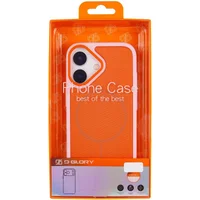 Чехол PC TechWoven Hybrid with MagSafe для Apple iPhone 17 (6.3") Pink / Orange