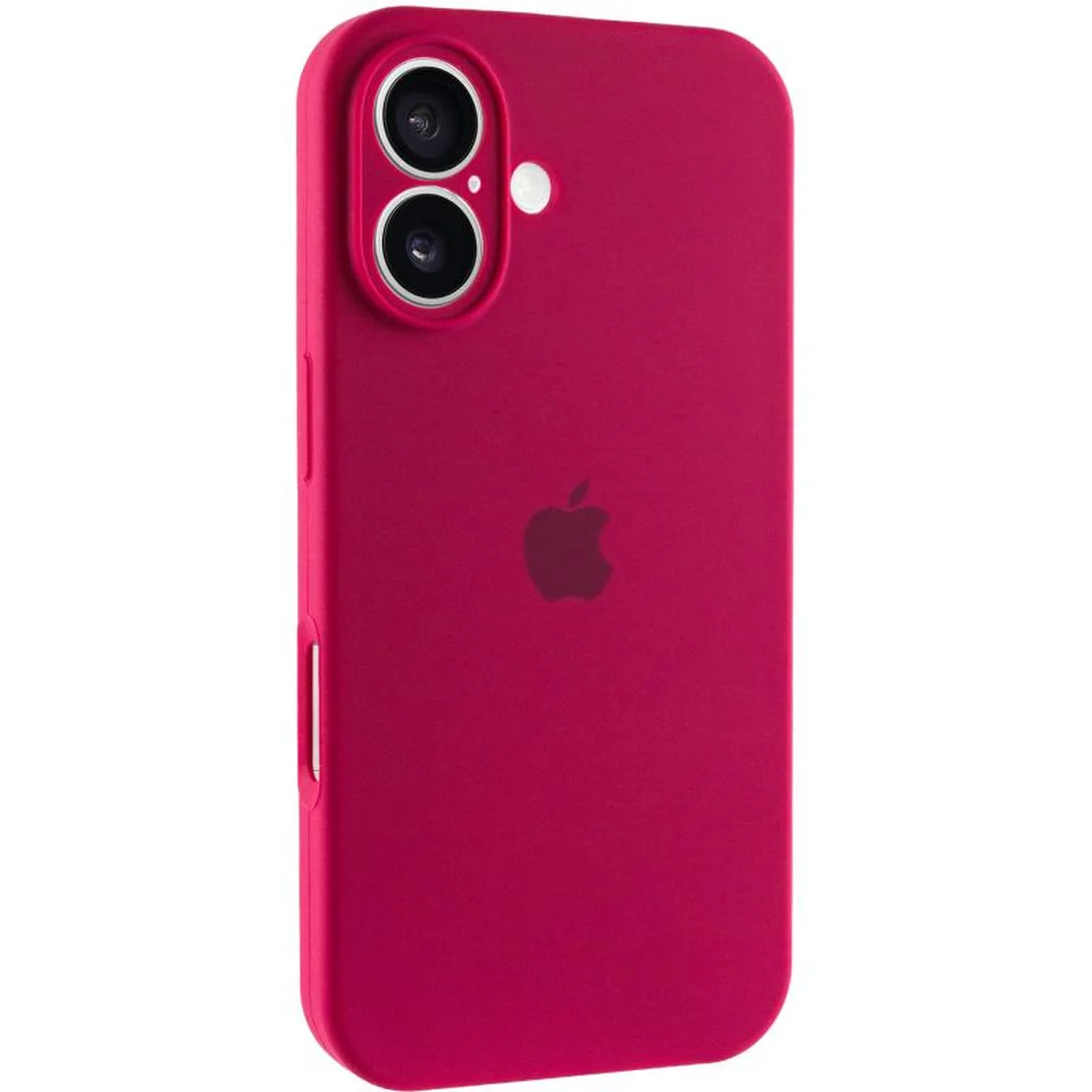 Чехол Silicone Case Full Camera Protective (AA) для Apple iPhone 17 (6.3") Красный / Rose Red