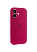 Чехол Silicone Case Full Camera Protective (AA) для Apple iPhone 17 (6.3") Красный / Rose Red
