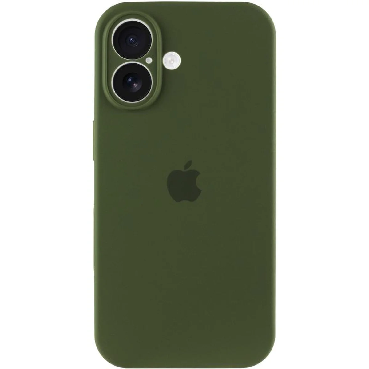Чехол Silicone Case Full Camera Protective (AA) для Apple iPhone 17 (6.3") Зеленый / Dark Olive