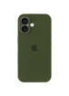 Чехол Silicone Case Full Camera Protective (AA) для Apple iPhone 17 (6.3") Зеленый / Dark Olive