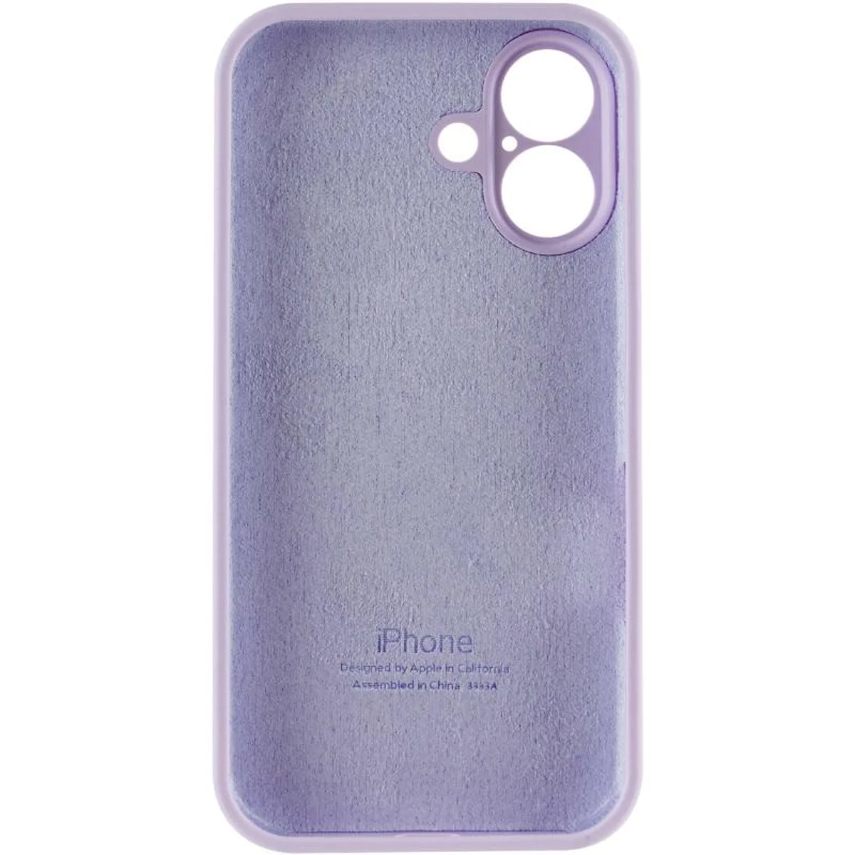 Чехол Silicone Case Full Camera Protective (AA) для Apple iPhone 17 (6.3") Сиреневый / Lilac