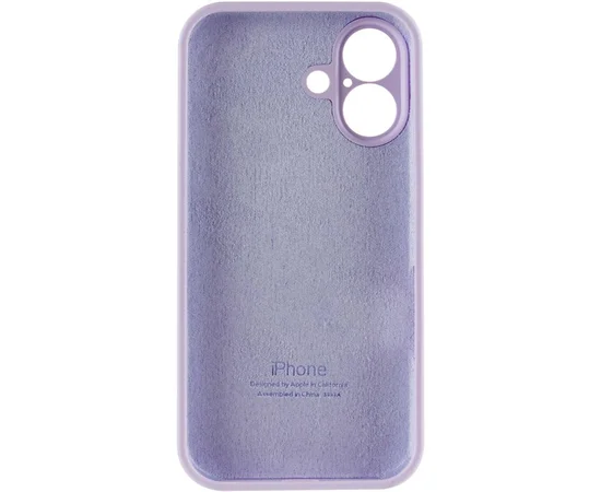 Чехол Silicone Case Full Camera Protective (AA) для Apple iPhone 17 (6.3") Сиреневый / Lilac