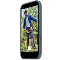 Чехол Silicone case (AAA) with Magsafe and Animation для Apple iPhone 17 (6.3") Anchor Blue