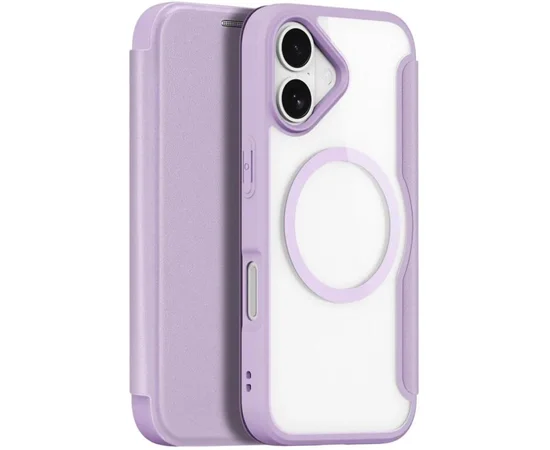Чехол-книжка Dux Ducis Skin X Pro with MagSafe для Apple iPhone 17 (6.3") Purple Pink