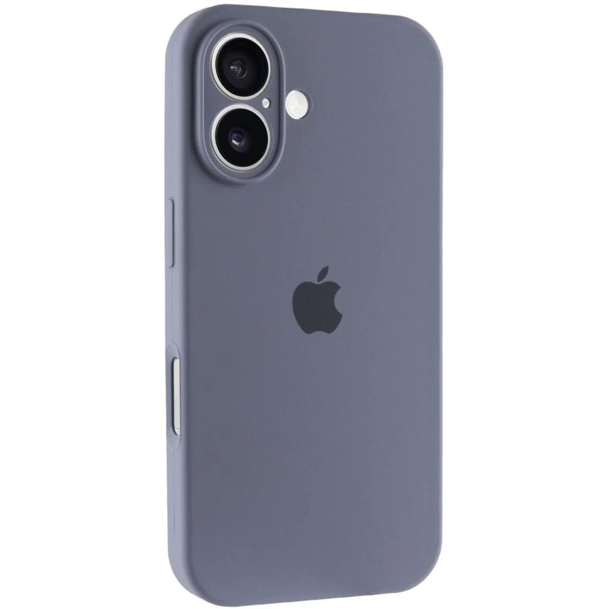 Чехол Silicone Case Full Camera Protective (AA) для Apple iPhone 17 (6.3") Серый / Lavender Gray