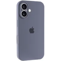 Чехол Silicone Case Full Camera Protective (AA) для Apple iPhone 17 (6.3") Серый / Lavender Gray