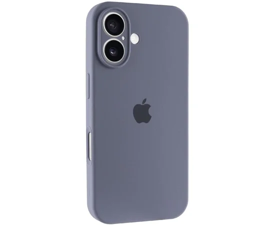 Чехол Silicone Case Full Camera Protective (AA) для Apple iPhone 17 (6.3") Серый / Lavender Gray