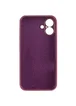 Чехол Silicone Case Full Camera Protective (AA) для Apple iPhone 17 (6.3") Бордовый / Plum