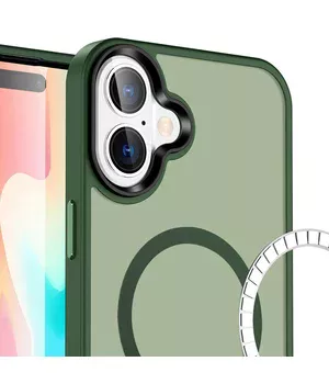 Чехол Ummi Colorful with MagSafe для Apple iPhone 17 (6.3") Зеленый / Dark Green