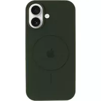 Чехол Silicone Case Full Protective (AA) V2 with MagSafe для Apple iPhone 17 (6.3") Зеленый / Cyprus Green