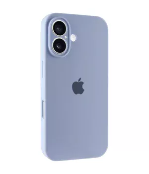 Чехол Silicone Case Full Camera Protective (AA) для Apple iPhone 17 (6.3") Голубой / Lilac Blue